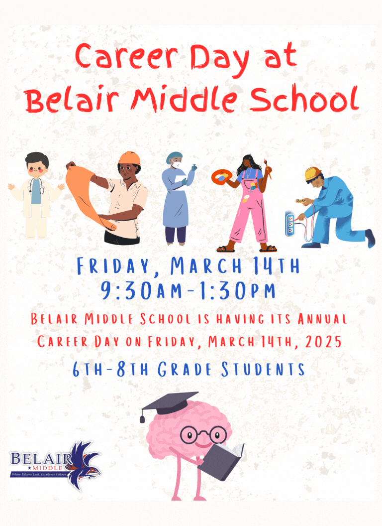 Career Day at Belair Middle Flyer